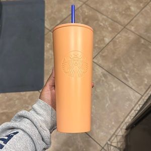 Starbucks salmon color cup
